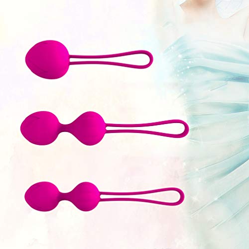 Healifty bolas 3pcs Kegel ben bolas wa Kegel pesos del ejercicio del suelo pélvico ejerce dispositivo de control de la vejiga