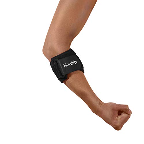 Healifty Coderas Epicondilitis - 2PCS Codera de Tenista, Codera Tendinitis para Artritis Ajustable, Lesiones Deportivas, Codo de Golf Alivio del Dolor