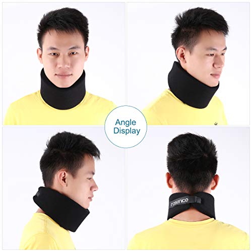 Healifty – Collar cervical de talla única, ajustable, supersuave, soporte para dormir, alivia el dolor y la presión en la columna vertebral, para hombres, mujeres, ancianos