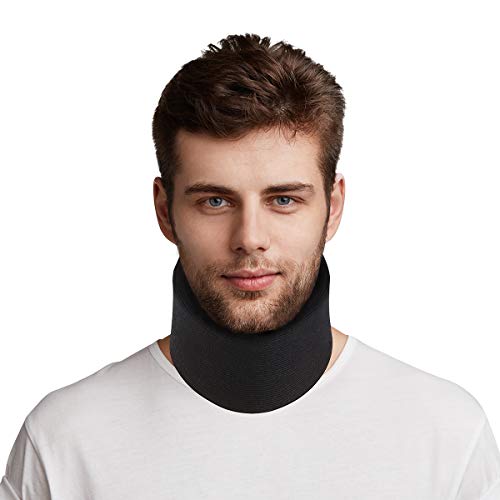 Healifty – Collar cervical de talla única, ajustable, supersuave, soporte para dormir, alivia el dolor y la presión en la columna vertebral, para hombres, mujeres, ancianos