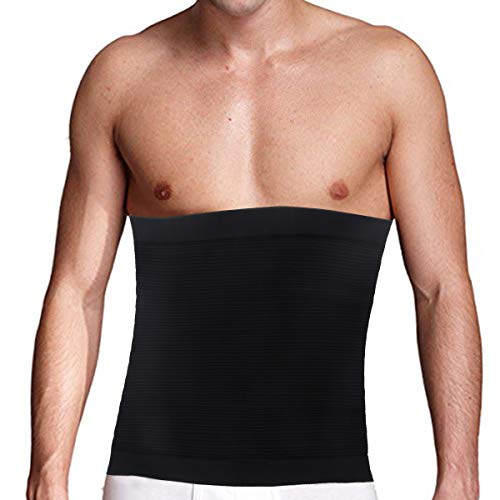 Healifty Faja reductora elástica moldeadora para hombres L (Negro)