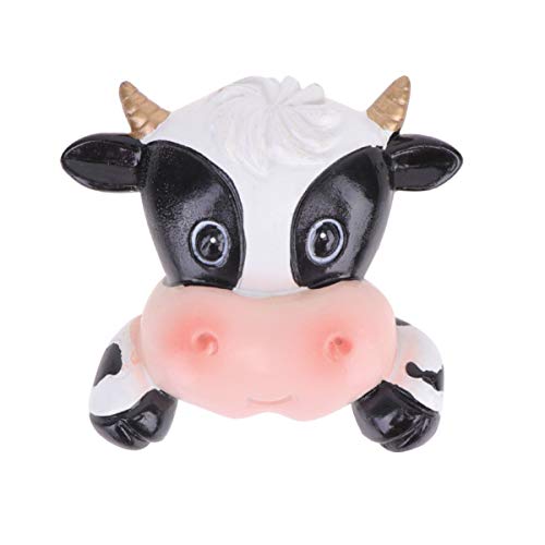 Healifty Pegatinas de interruptor de luz 3d animal vaca etiqueta de la pared dormitorio de los niños sala de estar casa festival año nuevo enchufe de pared decoración