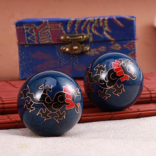 Healifty - Pelotas de masaje antiestrés, diseño con dragones y fénixes