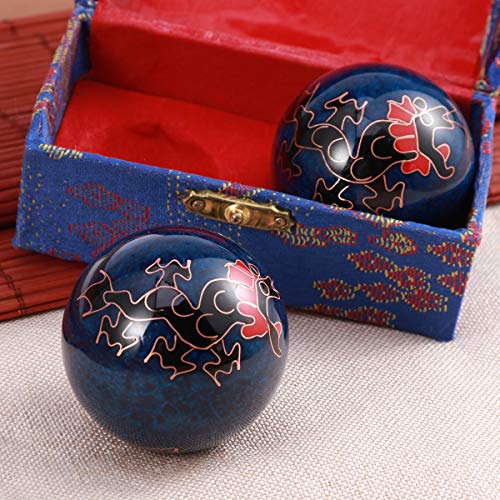 Healifty - Pelotas de masaje antiestrés, diseño con dragones y fénixes