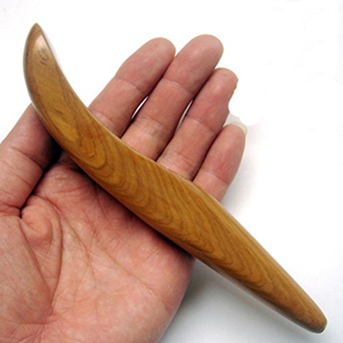 HEALIFTY Placa de desguace de madera Barra reforzada Gua Sha herramienta de masaje masajeador facial 2 unids