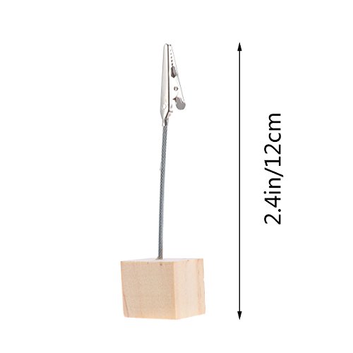 Healifty Soporte para Clips de memo Base 20pcs Cube con Cierre de cocodrilo para Mostrar imágenes de Tarjetas de números Clip de Nota de Papel