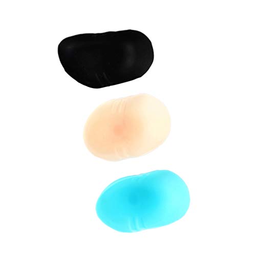 HEALLILY 3 piezas parche ocular ambliopía para gafas parche de silicona para niños tratar ojo vago y estrabismo para niños (color mixto) tamaño s