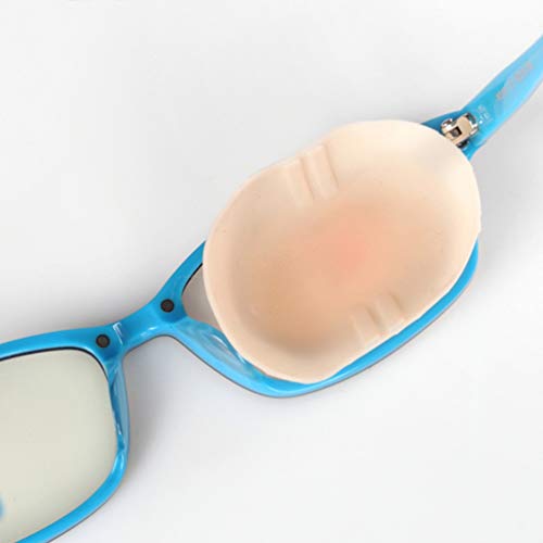 HEALLILY 3 piezas parche ocular ambliopía para gafas parche de silicona para niños tratar ojo vago y estrabismo para niños (color mixto) tamaño s
