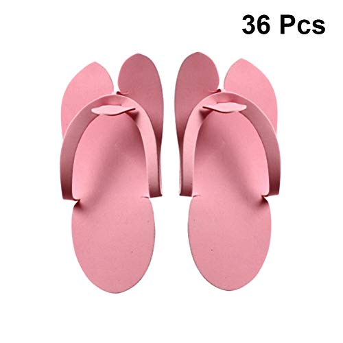 HEALLILY 36 Pares de Chanclas Rosadas Sandalias EVA Chanclas Desechables Chanclas de Espuma