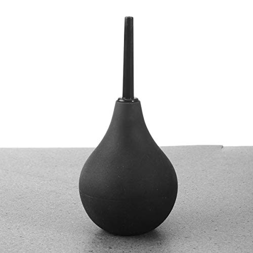 Heallily bulbo de enema jeringa de enema de silicona pulverizador anal para limpieza anal y vaginal botella de ducha de enema para mujeres hombres parejas (negro 160 ml)