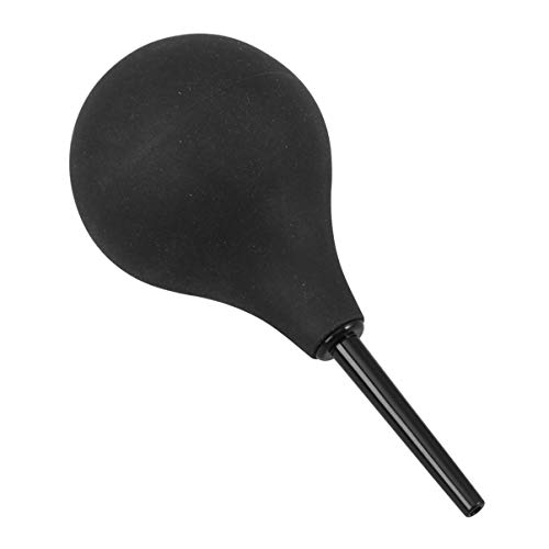 Heallily bulbo de enema jeringa de enema de silicona pulverizador anal para limpieza anal y vaginal botella de ducha de enema para mujeres hombres parejas (negro 160 ml)