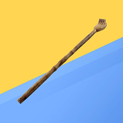 HEALLILY - Masajeador de relajación corporal en rascador con espalda de madera natural con secciones y granos para aliviar el picor