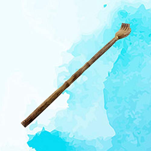 HEALLILY - Masajeador de relajación corporal en rascador con espalda de madera natural con secciones y granos para aliviar el picor