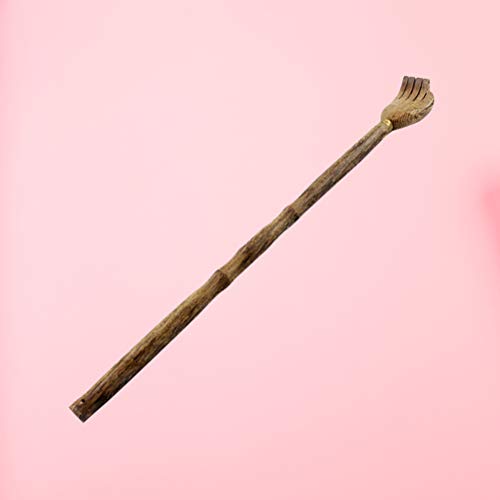 HEALLILY - Masajeador de relajación corporal en rascador con espalda de madera natural con secciones y granos para aliviar el picor