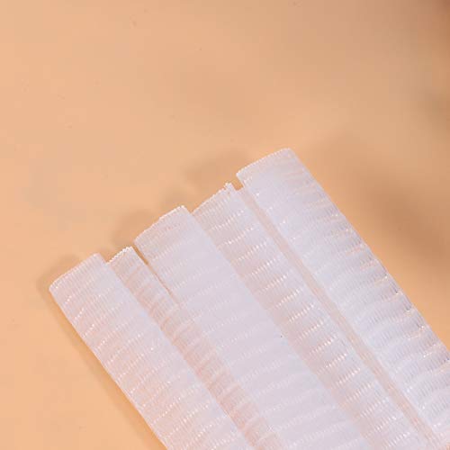 Heally - 100 piezas de protectores de brochas de maquillaje para cosméticos, bolígrafos, fundas de malla expandibles, cerdas, herramienta de maquillaje para viajes