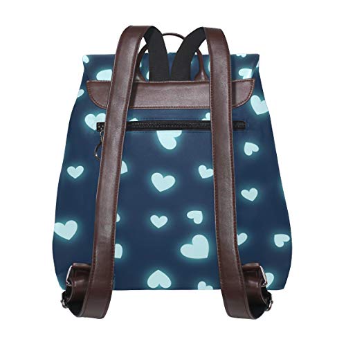 Hearts Page Website Blog - Mochila de piel sintética para mujer