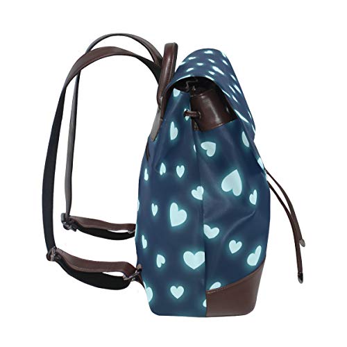 Hearts Page Website Blog - Mochila de piel sintética para mujer