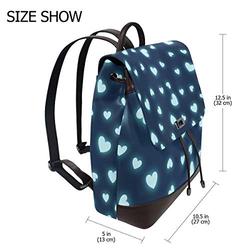 Hearts Page Website Blog - Mochila de piel sintética para mujer