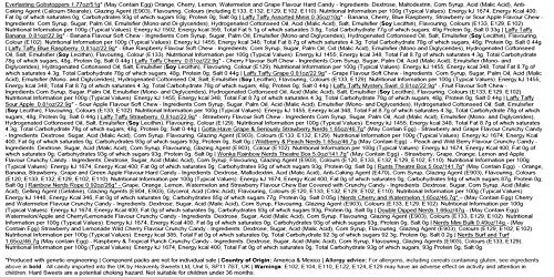 Heavenly Sweets Dulces Nerds Cesta Caramelos - Selection Americana con Surtido Nerds Rainbow, Mini, Laffy Taffy - Regalo Cumpleaños, Navidad, Día de San Valentín, Pascua - Pack de 28x19x4cm