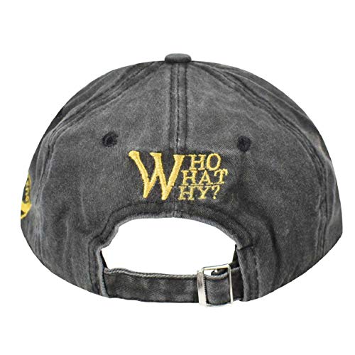 heekpek Gorra Hombre Béisbol Retro Snapback Unisex Verano Letra W Moda Hockey Béisbol Gorras Hip Hop Sombreros (Lavado Negro)