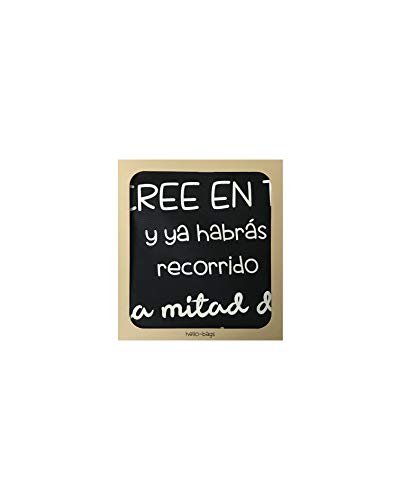 Hello-Bags - Bolso Tote de Algodón con Cremallera, Forro y Bolsillo Interior, 38 cm, Negro