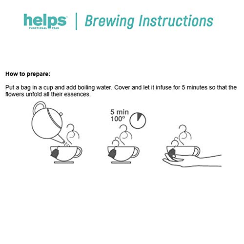 HELPS INFUSIONES - Infusión Detox Y Diurética A Base De Cola De Caballo, Té Verde, Hierbalimón, Ulmaria, Romero Y Stevia. Te Depurativo. Helps Detox. Caja Con 16 Bolsitas.