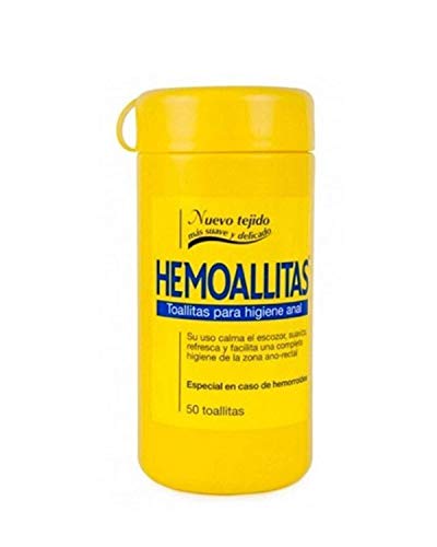 Hemoal Hemoallitas Toallitas para Higiene Anal - 50 Piezas (8413853640002)