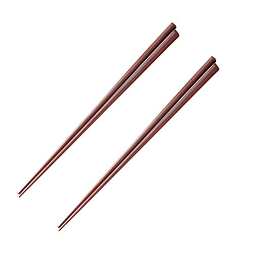 Hemoton 2 Pares de Palillos Largos de Madera Palillos de Cocina Reutilizables para Freír en Olla Caliente Cocinar Fideos Frotar