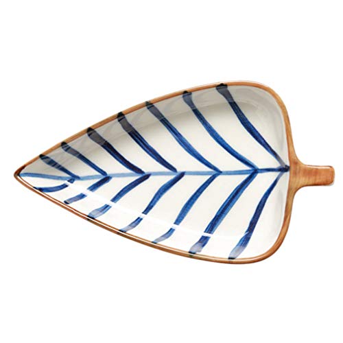 Hemoton Plato de Salsa de Soja de Cerámica Plato de Condimento en Forma de Especias Japonesas Condimento de Sushi de Soja Tazón de Inmersión