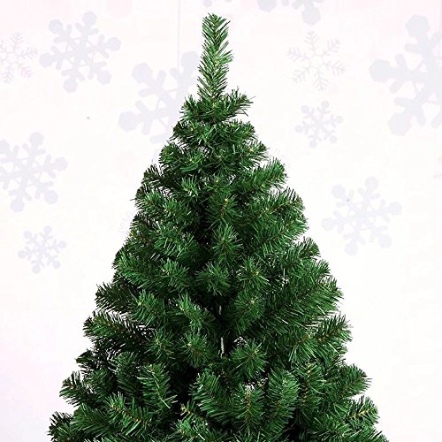 Hengda® Árbol de Navidad Artificial PINOS único Árbol Decorativo con Soporte metálico Christmas 150CM Verde con 350ramas Material PVC