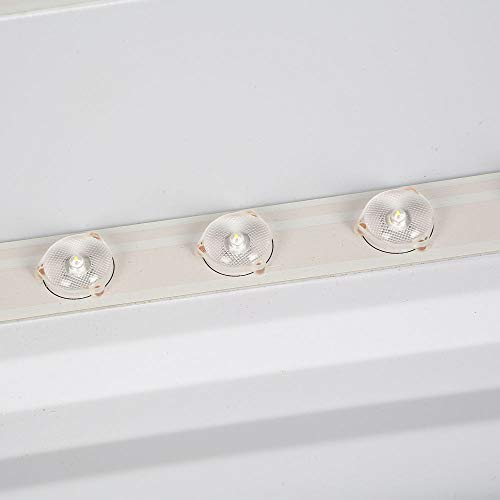 HENGMEI 48W Lámpara de techo LED Ultradelgado Plafón de techo Blanco frio LED Integrado Iluminación Interior para Pasillo Salón Cocina Dormitorio