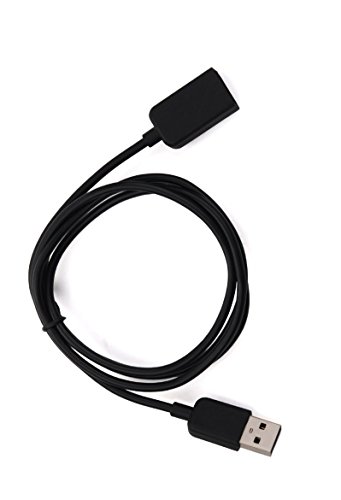 Hensych Negro Smart pulsera de carga Cable de datos USB cable cargador para Polar M200