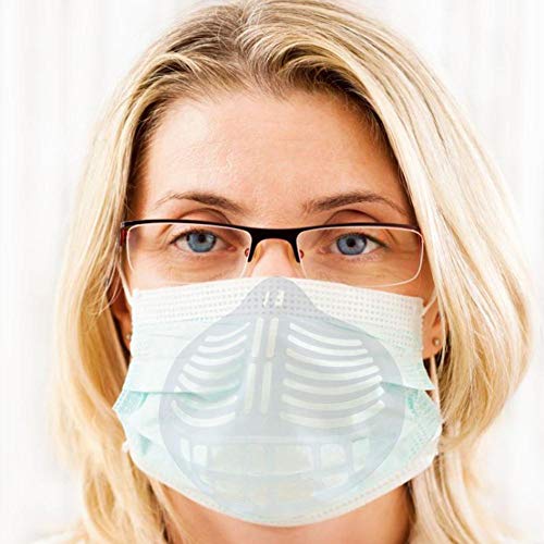 Heoolstranger Soporte De Máscara 3D, Marco De Protección para Lápiz Labial, Protege Los Labios, Soporte Interno, Marco para Nariz Y Respiración, 5 Piezas