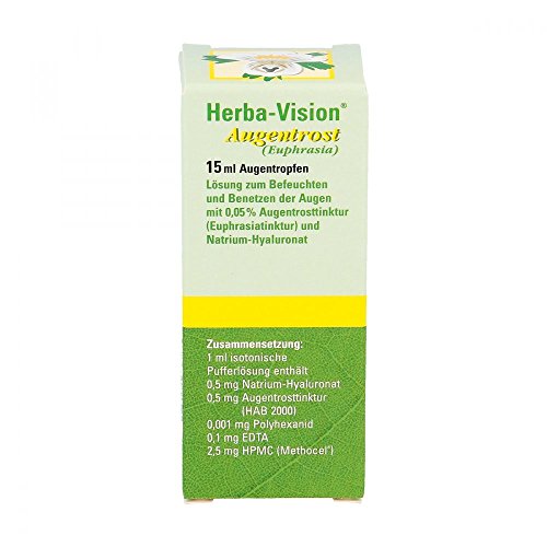 Herba-Vision Colirio de eufrasia para los ojos, 15 ml