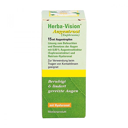 Herba-Vision Colirio de eufrasia para los ojos, 15 ml