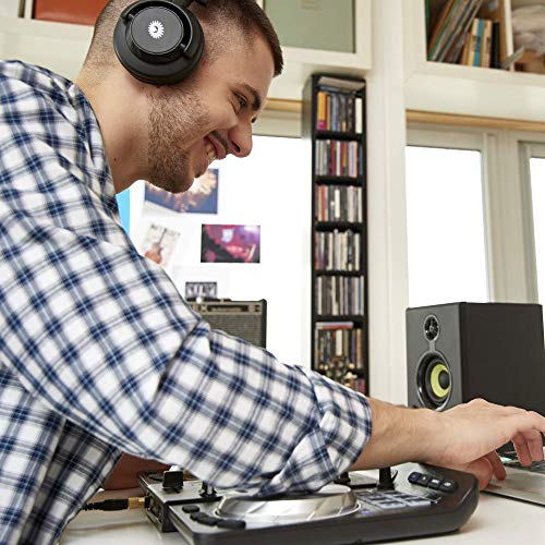 Hercules 4780507 - Auriculares con Diadema Tipo Dj (50 mm de Diámetro, 20 Hz - 20 Khz, Plegables), Negro