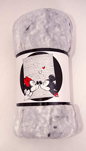 Herding Disney - Manta de Microfibra (poliéster, 150 x 200 cm), diseño de Mickey y Minnie