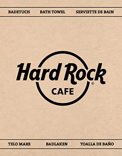 Herding Hard Rock - Toalla de Playa Grande (80 x 180 cm, algodón), diseño con Texto Hard Rock Café, Multicolor