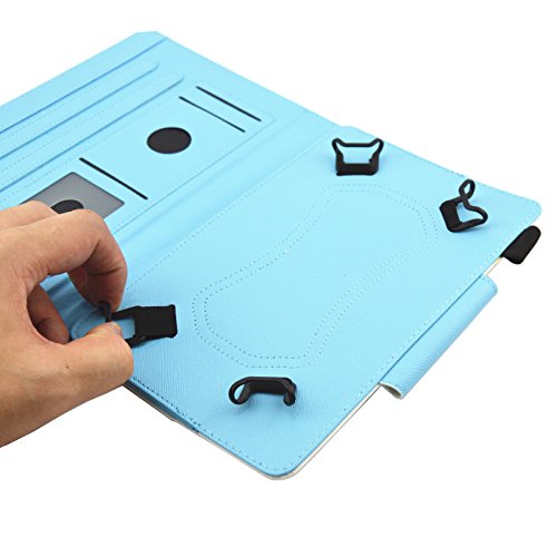 HereMore Funda para 9-10.1" Tablet, Folio Cubierta Carcasa Protección para iPad 2018, ASUS Zenpad 10, Lenovo TB-X103F/Tab 2 A10-30, Huawei MediaPad T3 T5 10/M5 Lite 10, Galaxy Tab A6 10.1, Unicornio