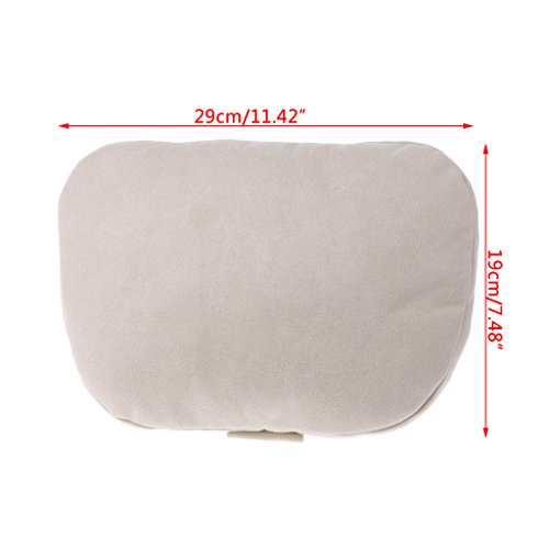 hergon almohada de viaje, 2 unidades universal Auto reposacabezas almohada cervical Clase S Ultra Suave Cojín para Mercedes Benz Maybach, beige, pequeño