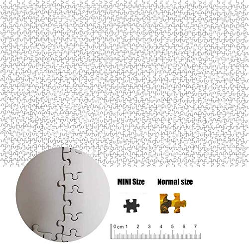 Herize Puzzle 1000 Piezas para Adultos Niños | Mini Puzzle Cielo Blanco Creativo Puzzle Regalos para Mujer de Cumpleaños de Educativos Rompecabezas para la Damilia Decoración del Hogar 42X29.7 CM