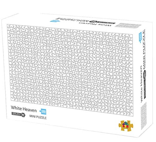 Herize Puzzle 1000 Piezas para Adultos Niños | Mini Puzzle Cielo Blanco Creativo Puzzle Regalos para Mujer de Cumpleaños de Educativos Rompecabezas para la Damilia Decoración del Hogar 42X29.7 CM