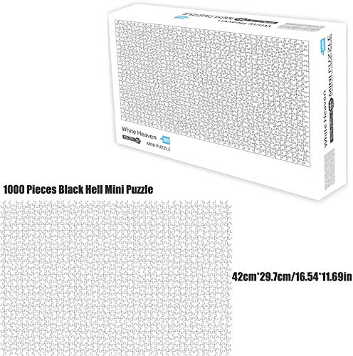 Herize Puzzle 1000 Piezas para Adultos Niños | Mini Puzzle Cielo Blanco Creativo Puzzle Regalos para Mujer de Cumpleaños de Educativos Rompecabezas para la Damilia Decoración del Hogar 42X29.7 CM