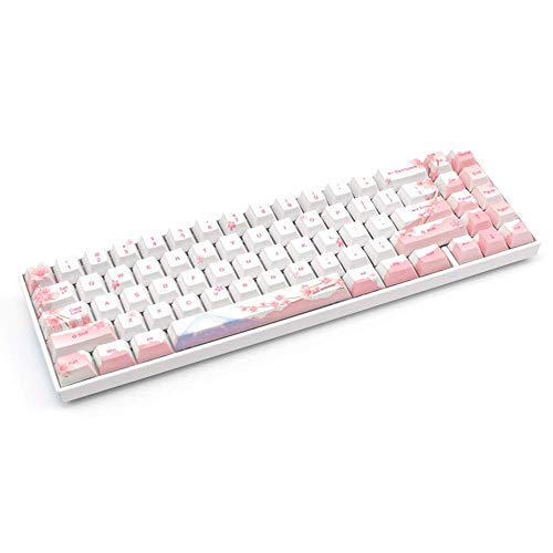 Hexiao Cereza Bluetooth inalámbrico Eje Negro Rosa Eje de té Verde Eje del árbol Rojo Teclado mecánico xiao1230