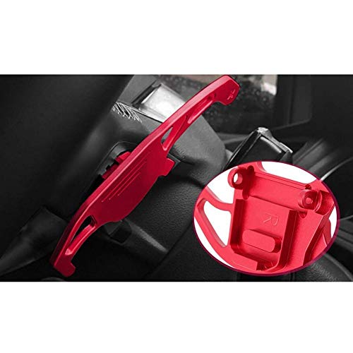 HEZHOUJI Paletas de Cambio, Volantes de Aluminio Dsg Shift Paddle Shifter Extension, For-VW Volkswagen Golf Mk7 GTI R R-Line Scirocco 2013,Rojo