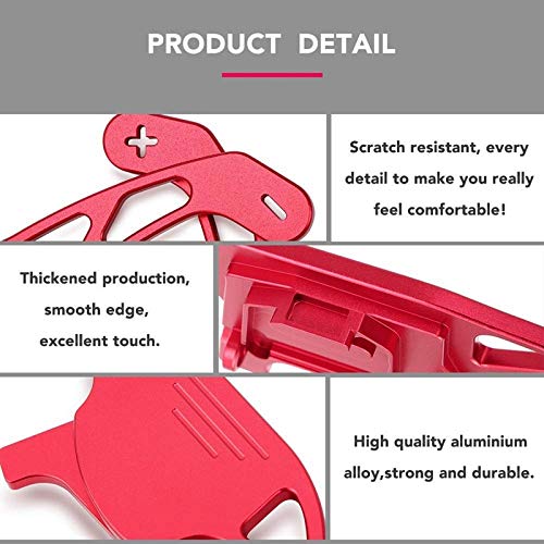 HEZHOUJI Paletas de Cambio, Volantes de Aluminio Dsg Shift Paddle Shifter Extension, For-VW Volkswagen Golf Mk7 GTI R R-Line Scirocco 2013,Rojo