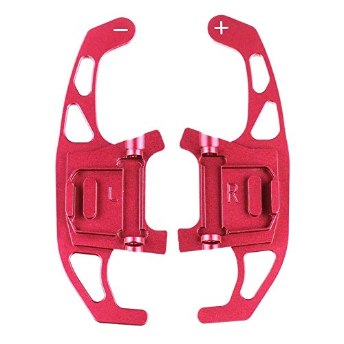 HEZHOUJI Paletas de Cambio, Volantes de Aluminio Dsg Shift Paddle Shifter Extension, For-VW Volkswagen Golf Mk7 GTI R R-Line Scirocco 2013,Rojo