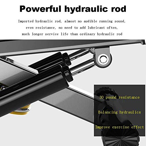 HFJKD Mini máquina giratoria de Altura Regulable Stepper, Equipo de Ejercicio de Escalera, con Pantalla LCD y Banda de Resistencia
