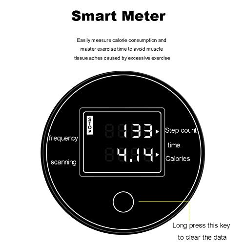 HFJKD Mini máquina giratoria de Altura Regulable Stepper, Equipo de Ejercicio de Escalera, con Pantalla LCD y Banda de Resistencia