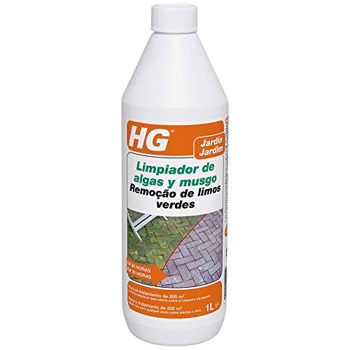 HG 181100109 - Limpiador de al gas y Musgo (Envase de 1 L), Blanco